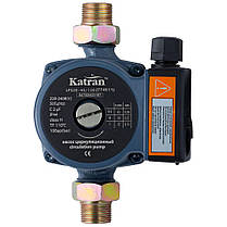 Насос циркуляційний 65Вт Hmax 4м Qmax 63л/хв Ø1" 130мм+гайки Ø¾" WETRON (774511), фото 2