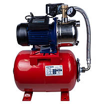 Станція 1.1 кВт Hmax 48м Qmax 60л/мін (самовсмоктуючий насос нерж) 24л Україна WETRON (775054/24), фото 4