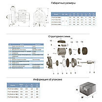 Насос відцентровий 0.6 кВт Hmax 12,5 м Qmax 400л/хв 2" LEO 3.0 ACm60B2 (775276), фото 3