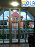 Нестандартные металлопластиковые окна в частном доме Гатное фото работы 5 бригады