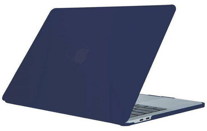 Чохол STR Matte Hard Shell Case for MacBook Pro 16 (2019 -2020) - Black Синій, фото 1