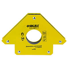 Магніт для зварювання стріла 34кг 110×110мм (45, 90, 135°) SIGMA (4270331)