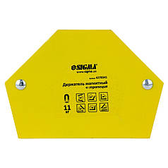 Магніт для зварювання трапеція 11кг 78×32×47×28.5 мм (30,45,60,90,75,135°) SIGMA (4270341)