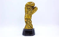Награда спортивная Бокс 1757-A (статуэтка наградная боксерская перчатка золотая): 23х9х9см