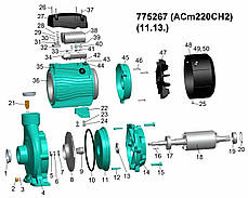Насос відцентровий 2.2 кВт Hmax 31м Qmax 450л/хв 2" LEO 3.0 ACm220CH2 (775267), фото 2