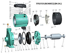 Насос відцентровий 380В 4.0 кВт Hmax 39м Qmax 900л/хв 2" LEO 3.0 AC400C2 (7752723), фото 2
