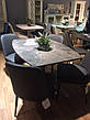 Стіл обідній розкладний Мілан-1 TES Mobili, стільниця з керамічним покриттям brown glatt, фото 4