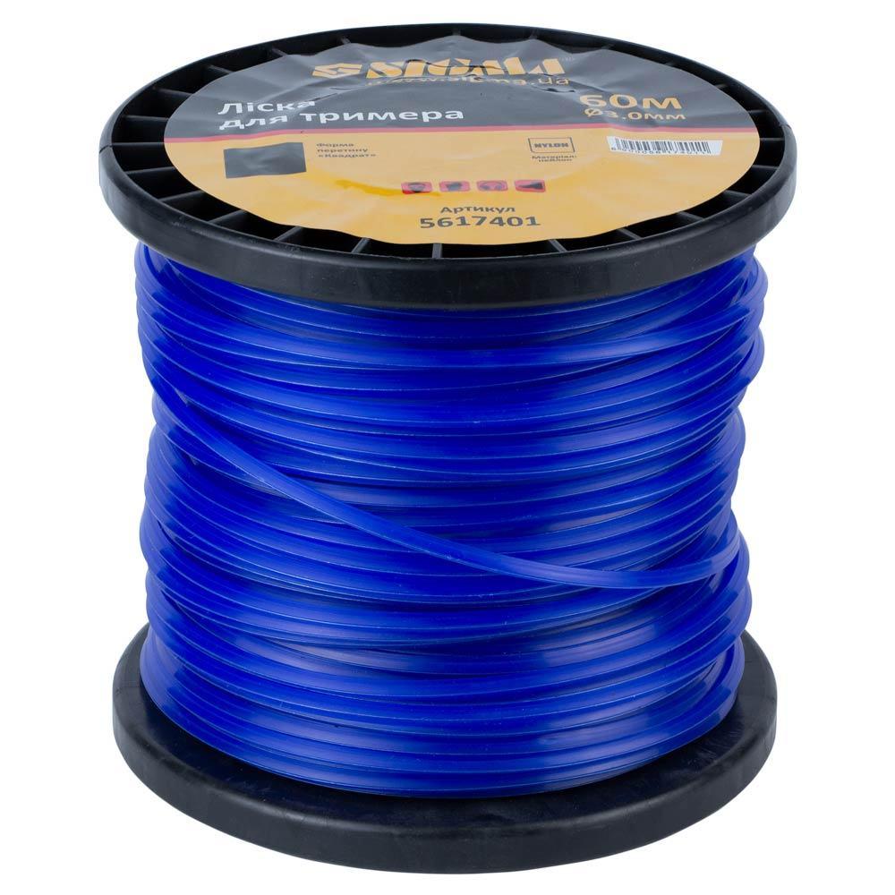 Ліска для тримера квадрат Ø3.0мм 60м котушка Sigma (5617401)