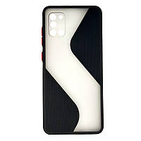 Чехол для Samsung A31 / A315 силиконовый противоударный Shadow Mate Case Wave чёрный