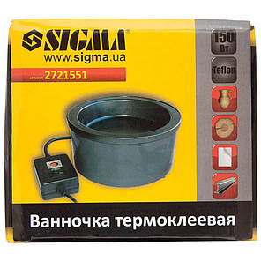 Ванночка термоклеевая з тефлоновим покриттям 150Вт SIGMA (2721551), фото 4