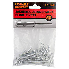 Заклепки алюмінієві Premium 3.2×12.7 мм 50шт SIGMA (2611461)