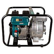 Мотопомпа 6.5 л. с. Hmax 29м Qmax 60 м3/год (4-х тактний) для брудної води LEO (772517), фото 2