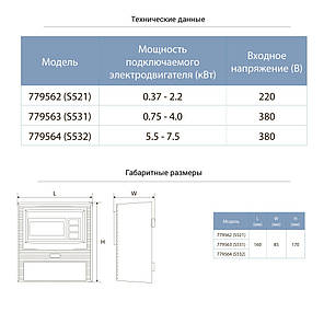 Пульт управління насосом 220В 0.37-2.2 кВт + датчик рівня AQUATICA (779562), фото 2