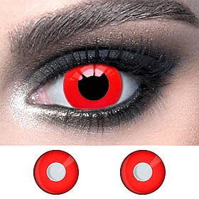 Червоні контактні лінзи 14.5 мм. ELITE Lens "Red" для косплею та на Хелловін (N0122)