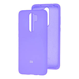 Чохол Silicone Case full для Xiaomi Redmi Note 8 Pro Lilac