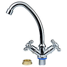 Змішувач QM 1/2" для кухні економ на гайці AQUATICA (QM-1B159C)