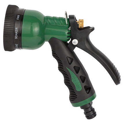 Пістолет розпилювач 8-ми режимний металевий (ABS+TPR) GRAD (5012415), фото 1