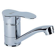 Змішувач латунь s07 Ø40 для кухні гусак прямий 150мм на гайці TAU SE-1B145C (9807100)