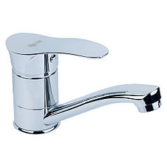 Змішувач латунь s07 Ø40 для кухні гусак прямий 150мм на шпильці TAU SE-2B145C (9807120)