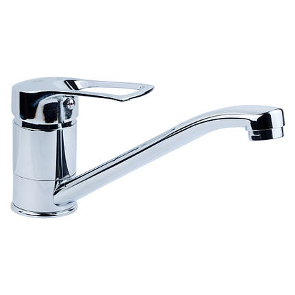 Змішувач SM Ø40 для кухні гусак прямий 250мм на гайці TAU (SM-1B244C), фото 1