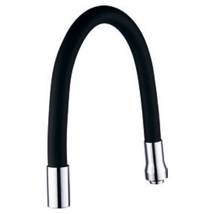Вилив (гусак) 3/4" для кухні силіконовий чорний AQUATICA (XH-5239), фото 1