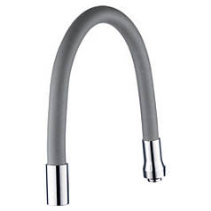 Гусак (гусак) 3/4" для кухні силіконовий сірий AQUATICA (XH-5240)