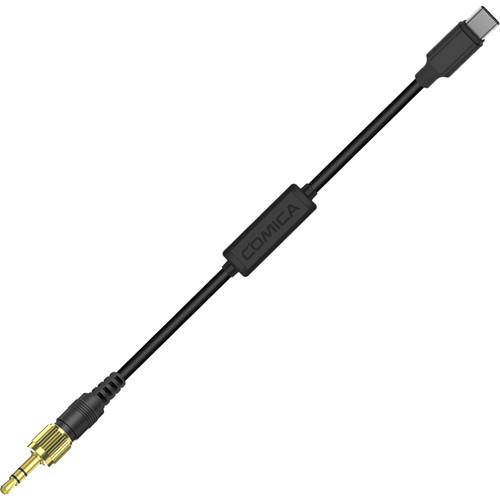 Кабель Comica Audio Locking TRS 3.5 mm Male to USB Type-C Adapter Cable for Wireless (CVM-DL-SPX(UC)