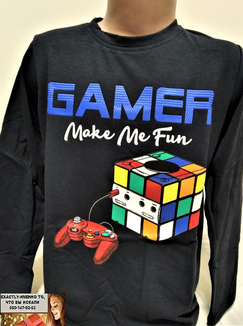 Дитяча кофта, реглан з довгим рукавом Майнкрафт на хлопчика 2-7 років, фото 1