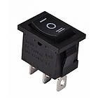 Перемикач KCD-1 (MRS-202-3), ON-OFF-ON, 3pin, 6A, 220 V, чорний