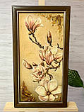 Картина з янтаря " Ветка сакуры  " , картина з бурштину " Гілка сакури   " 30x60 см, фото 6