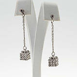 Сережки Підвіска Кубик, фото 3