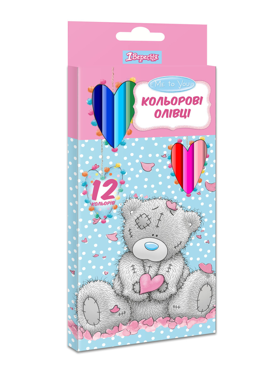 Олівці 1 Вересня 12 цв. "Me-to-you", пласт. корп.