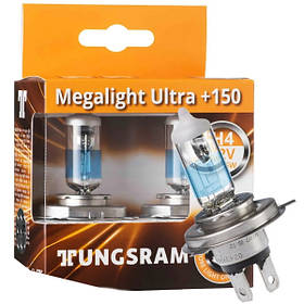 Лампа Н4 12V 60/55 (43) Tungsram Megalight Ultra +150%