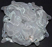 Бант на гумці 2 шт. білий