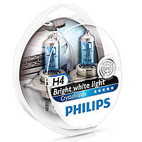 Лампа Н4 12V 60/55 (43) PHILIPS Cristal Vision 4300K (2шт)