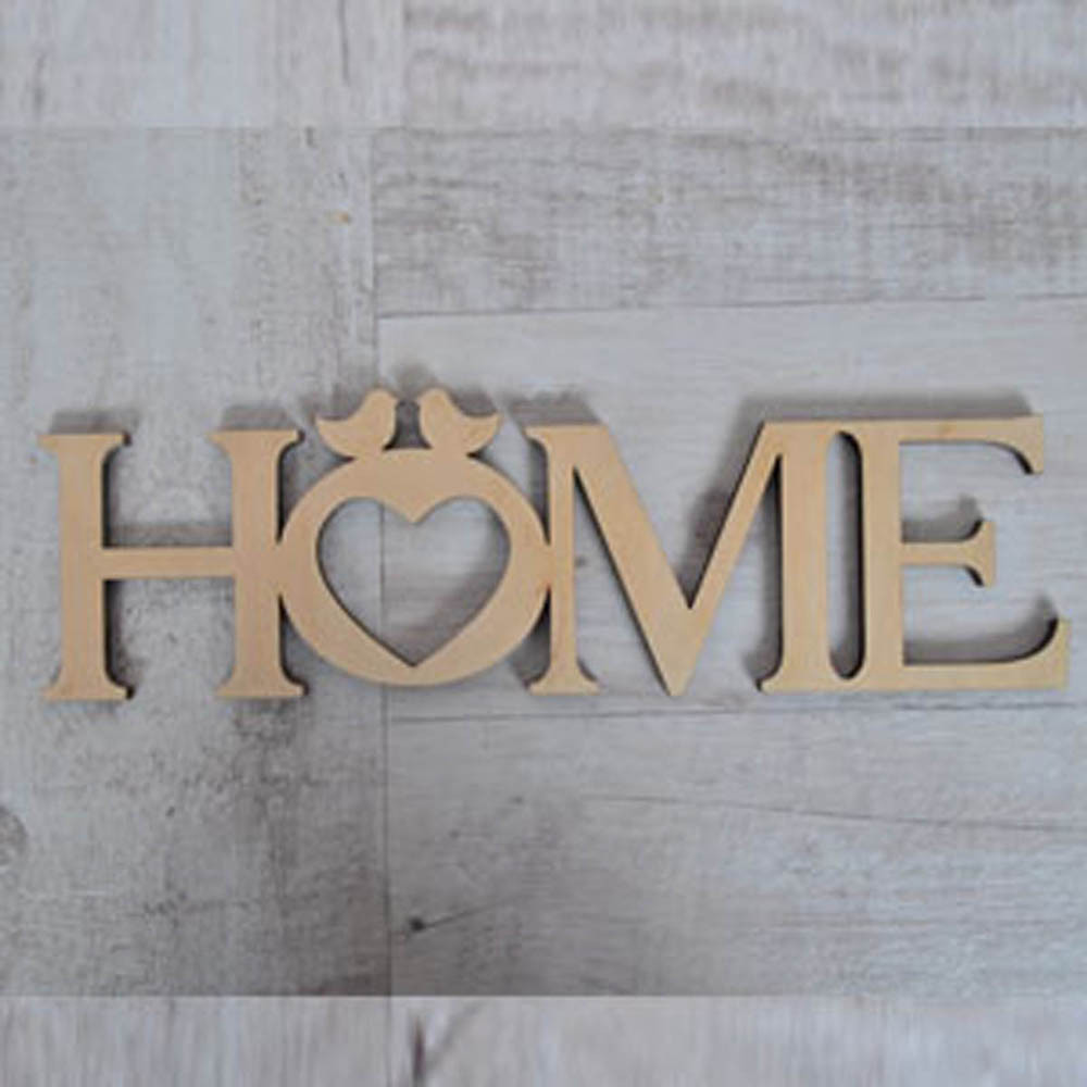 Напис з фанери 0.6 "HOME", 29*8.5 см