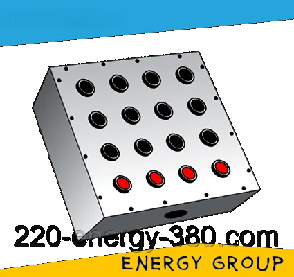 Пості кнопковий ПК-9 метал (квадратний корпус), фото 1