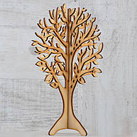 Фігура з фанери 0.4 "Підставка для прикрас "Дерево (подвійне)", 18*25см.