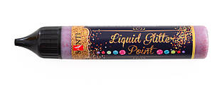 ЗD-гель "Liquid glitter gel" червоний