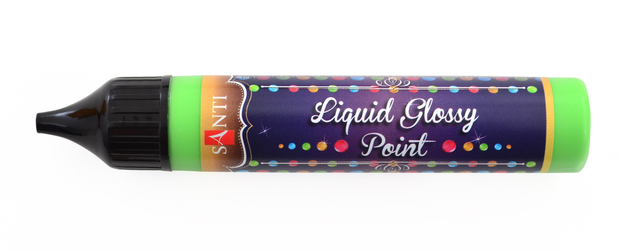 ЗD-гель "Liquid glossy Point" салатовий