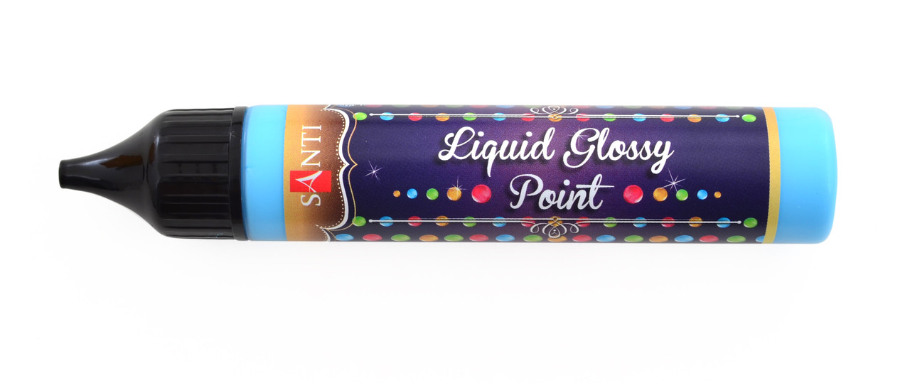 ЗD-гель "Liquid glossy Point" блакитний