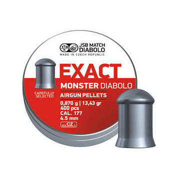 Кулі для пневматики JSB Exact Monster Diabolo 0,87 г 4,52 мм 400 шт/уп