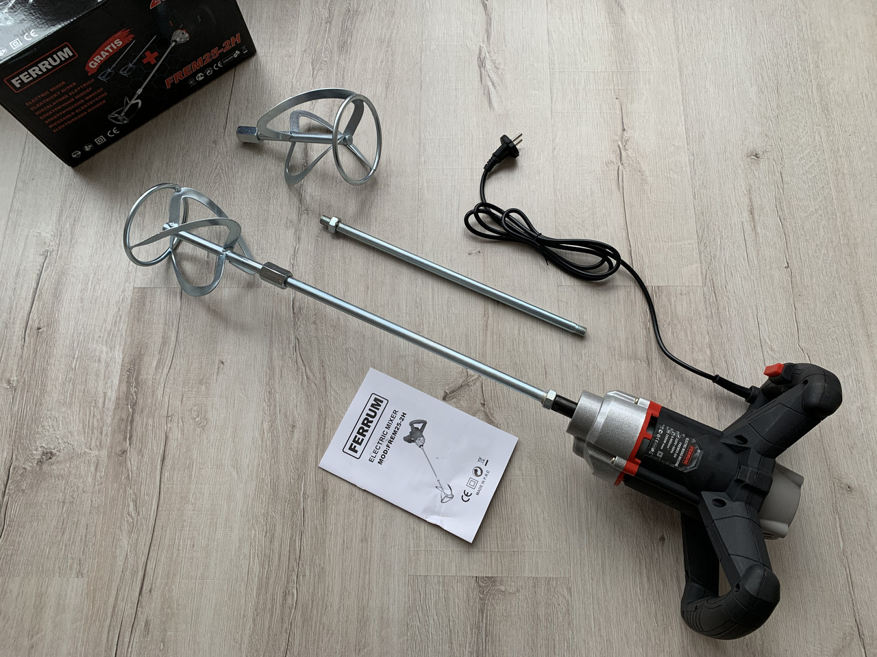 Міксер будівельний Ferrum FREM25-2H — 2500 Вт