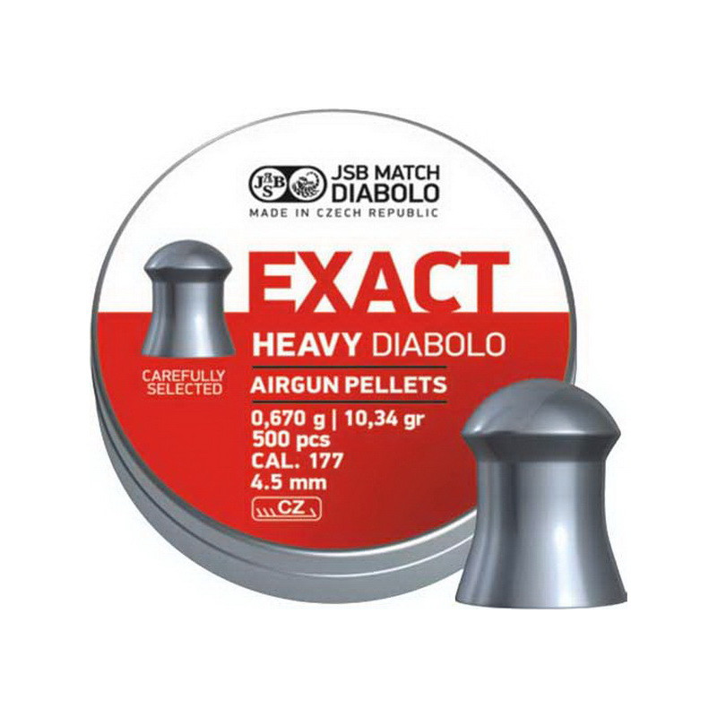 Кулі пневматичні JSB Exact Heavy Diabolo 0,67 г 200 шт/уп 4.52 мм