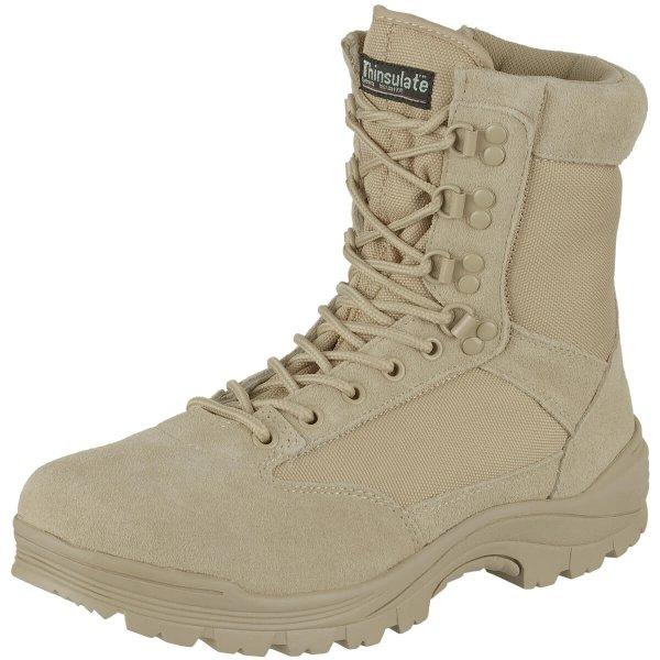 Берці тактичні черевики MIL-TEC M.YKK Zipper KHAKI 12822104