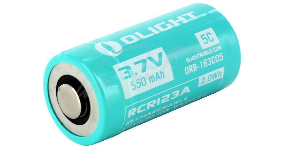 Аккум. батарея Olight RCR 123 Li-Ion 550mAh для S1R - фото 1 - id-p1117543164