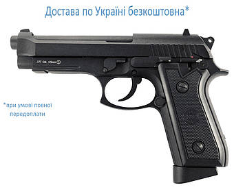 Пневматичний пістолет беретта 92 (Beretta 92fs) kwc kmb-15 blowback full metal