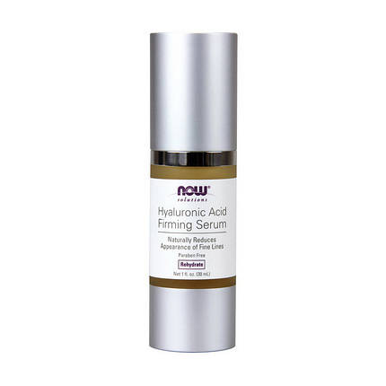 Сироватка для обличчя NOW Foods Solutions Hyaluronic Acid Firming Serum (30 ml), фото 1