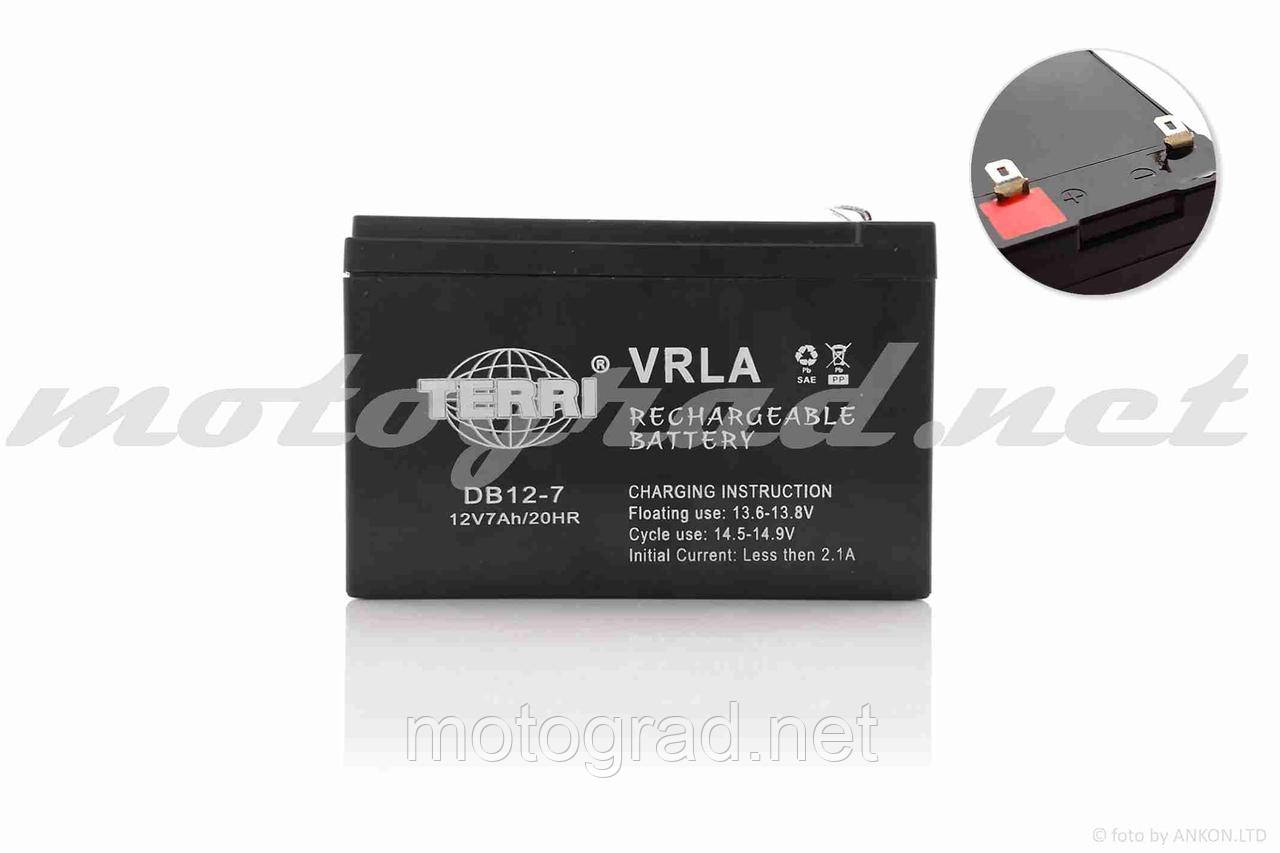 Акумулятор 12 V 7 A AGM 151-65-100 мм DB12-7 TERRI 