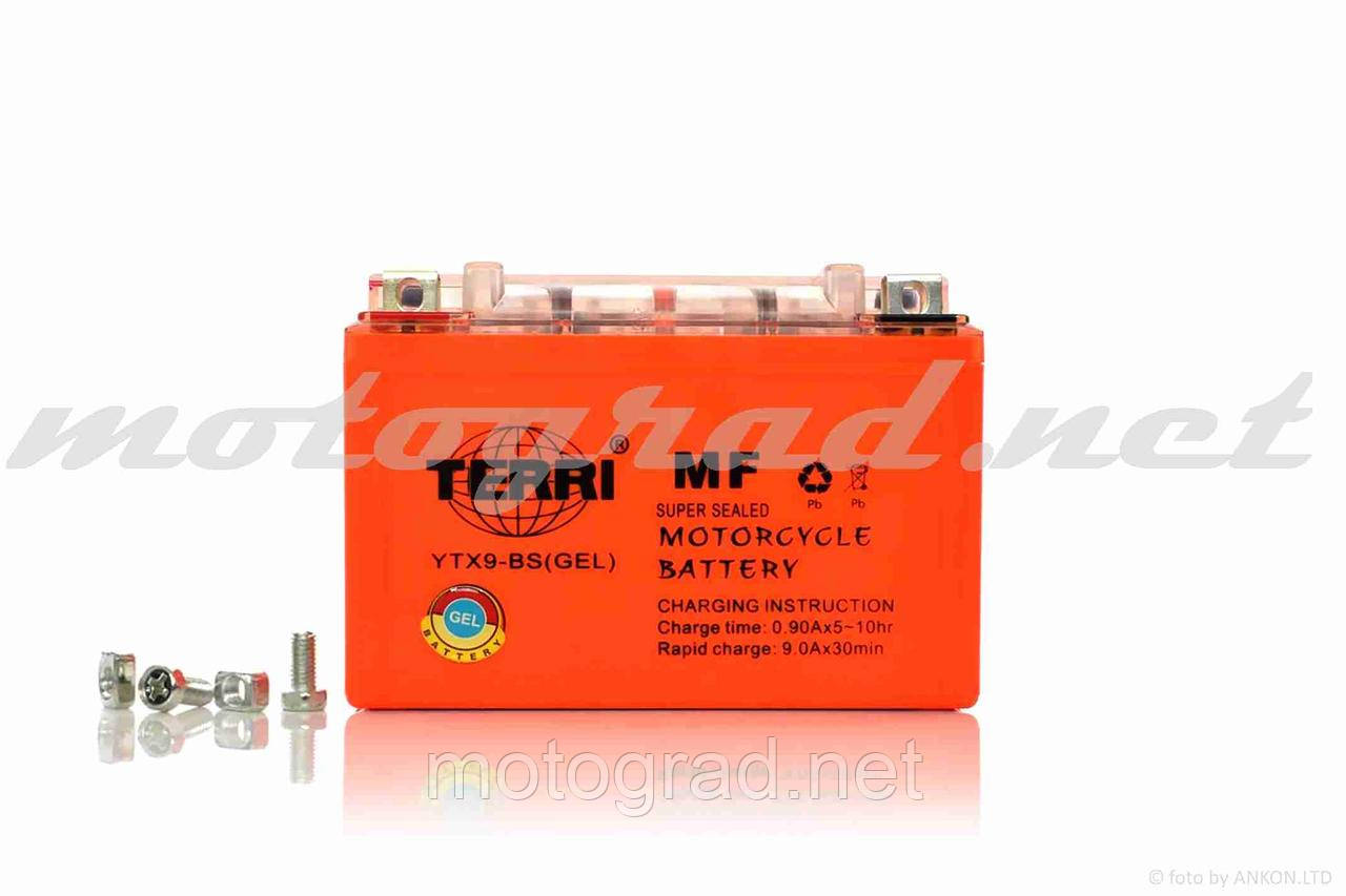 Аккумулятор 12V 9A GEL 150-87-107мм YTX9A-BS TERRI 